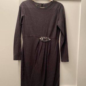 Lafayette 148 Grey Wool Dress